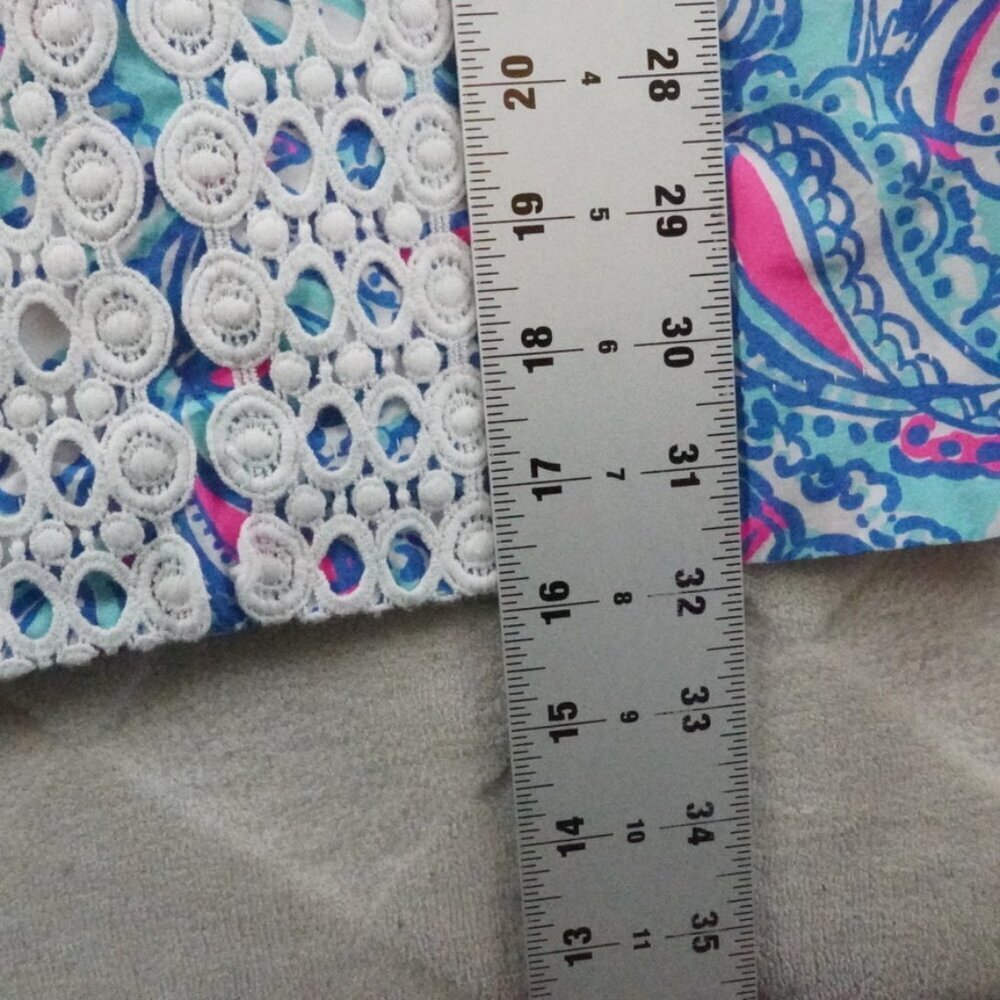 Lilly Pulitzer For Target My Fans Sleeveless Split Neck Shift Mini Dress Size 2 - Picture 10 of 13